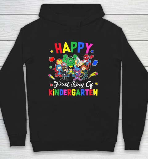 Happy First Day 1st grade Superheroes Back To School Hoodie