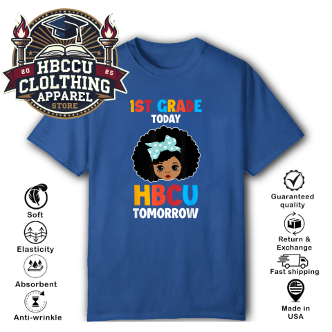 wvzo 1st grade today hbcu tomorrow classic t shirt 2 front royal HBCU Clothing Apparel