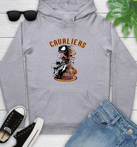 NBA Cleveland Cavaliers Basketball Venom Groot Guardians Of The Galaxy Youth Hoodie 6