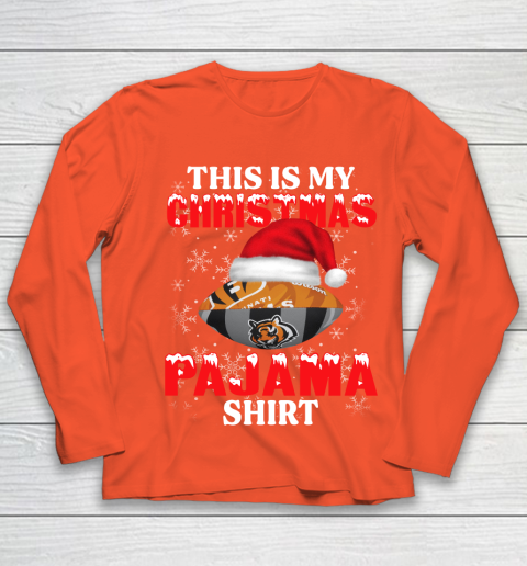 Cincinnati Bengals This Is My Christmas Pajama Shirt NFL Youth Long Sleeve 3