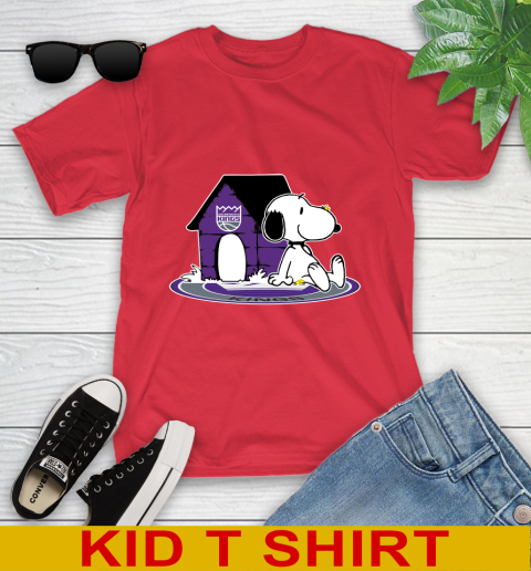 NBA Basketball Sacramento Kings Snoopy The Peanuts Movie Shirt Youth T-Shirt 10