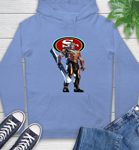 NFL Thanos Gauntlet Avengers Endgame Football San Francisco 49ers Hoodie 11