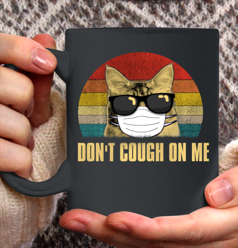 Nurse Shirt Funny Flu Don't Cough On Me Vintage Cat Lover gift T Shirt Ceramic Mug 15oz