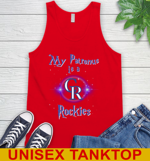 MLB Baseball Harry Potter My Patronus Is A Colorado Rockies Tank Top 5