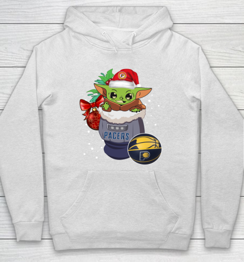 Indiana Pacers Christmas Baby Yoda Star Wars Funny Happy NBA Hoodie