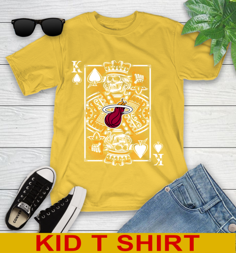 Miami Heat NBA Basketball The King Of Spades Death Cards Shirt Youth T-Shirt 9