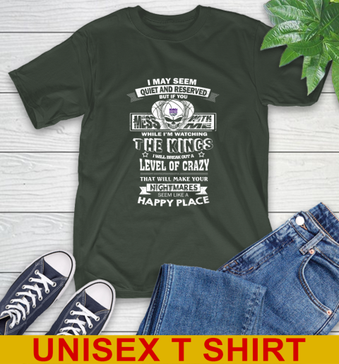 Sacramento Kings NBA Basketball If You Mess With Me While I'm Watching My Team T-Shirt 6