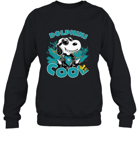 Miami Dolphins Snoopy Joe Cool We're Awesome Shirts Sweatshirt