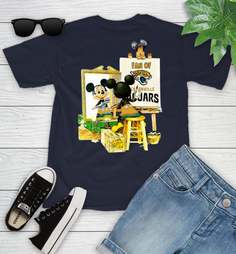 NFL Football Jacksonville Jaguars Mickey Drawing Shirt 95