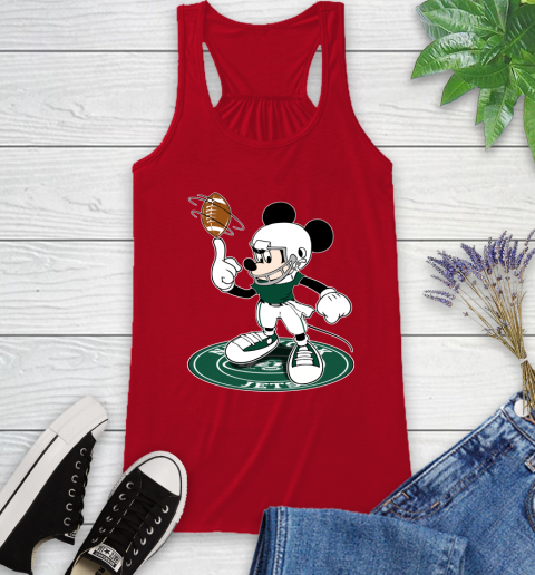 NFL Football New York Jets Cheerful Mickey Disney Shirt Racerback Tank 6