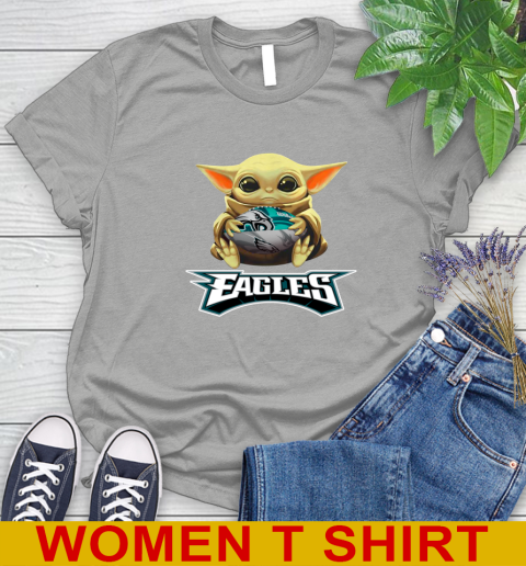 NFL Football Philadelphia Eagles Baby Yoda Star Wars Shirt Women's T-Shirt 11
