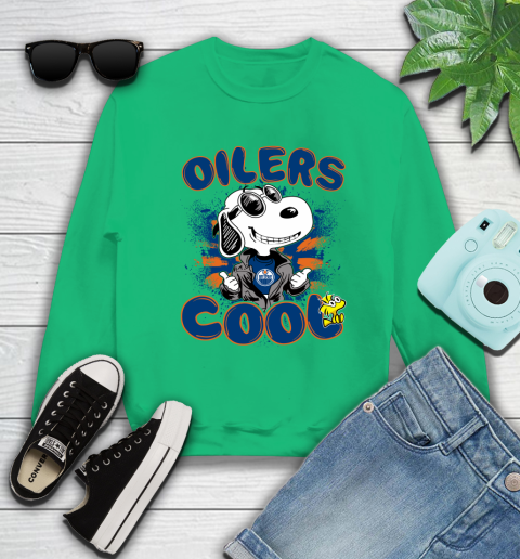 NHL Hockey Edmonton Oilers Cool Snoopy Shirt Sweatshirt - Image 8
