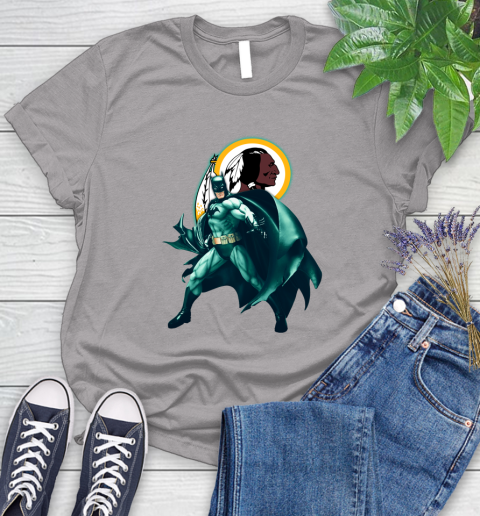NFL Batman Football Sports Washington Redskins Women's T-Shirt 5