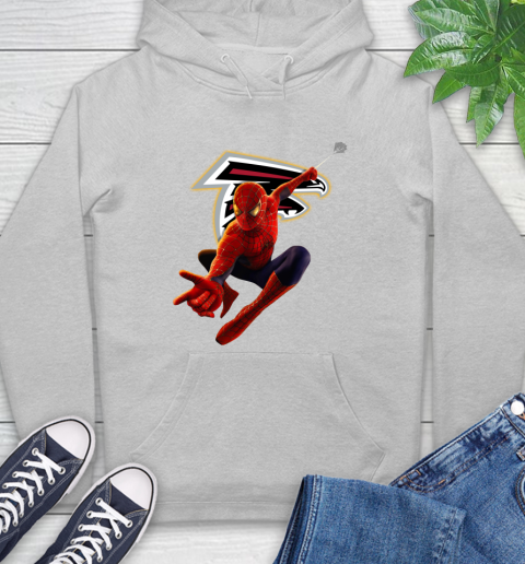 NFL Spider Man Avengers Endgame Football Atlanta Falcons Hoodie 6