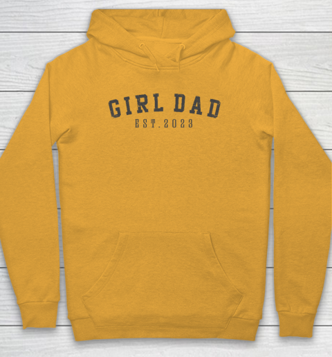 Girl Dad Est 2023 Dad To Be Gifts Father's Day New Baby Girl Hoodie 2