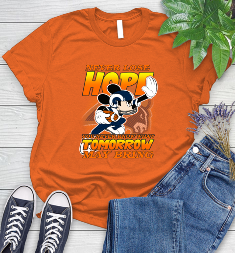 Los Angeles Rams NFL Football Mickey Disney Never Lose Hope Women's T-Shirt 3