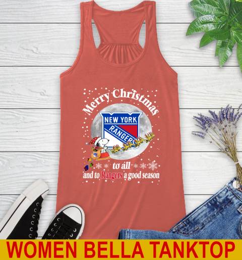 New York Rangers Merry Christmas To All And To Rangers A Good Season NHL Hockey Sports Racerback Tank 3