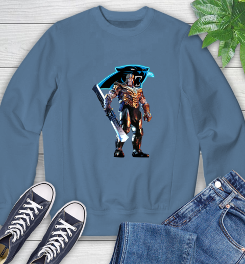 NFL Thanos Gauntlet Avengers Endgame Football Carolina Panthers Sweatshirt 7