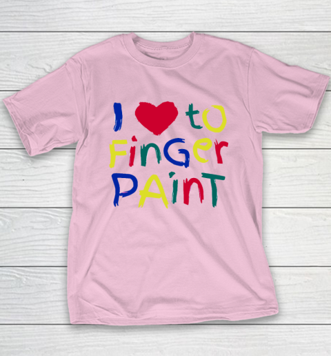 I Heart Love To Finger Paint I'm Paint Cute Couple Valentine Youth T-Shirt 6