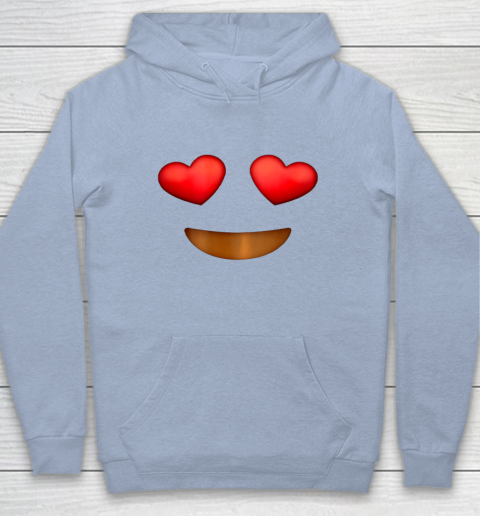Heart with eyes hoodie cheap
