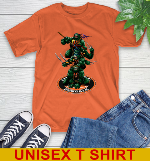 NFL Football Cincinnati Bengals Teenage Mutant Ninja Turtles Shirt T-Shirt 5