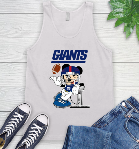 NFL newyork giants Mickey Mouse Disney Super Bowl Football T Shirt Tank Top