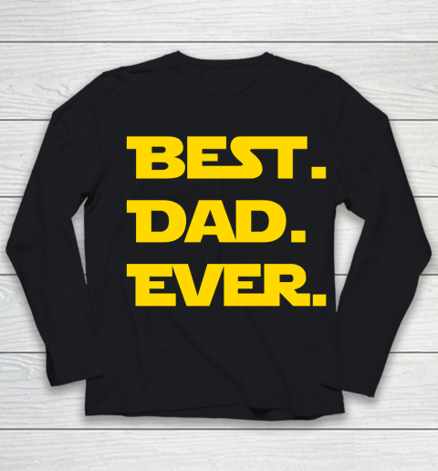 Father's Day Funny Gift Ideas Apparel  Best DAD Ever Youth Long Sleeve