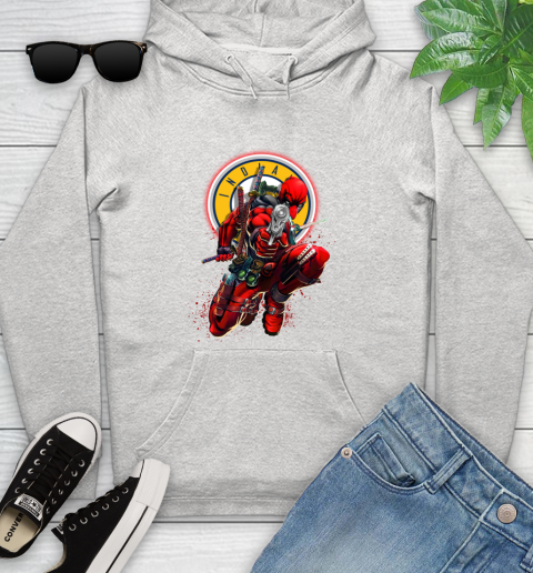 NBA Deadpool Marvel Comics Sports Basketball Indiana Pacers Youth Hoodie