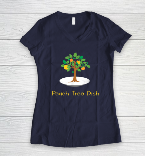 Peach Tree Dish Sarcastic Witty Humor Petri Dish Women's V-Neck T-Shirt - Image 8