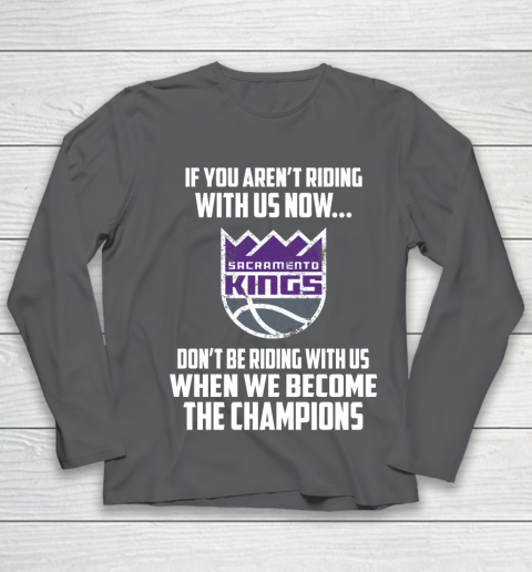NBA Sacramento Kings Basketball We Become The Champions Youth Long Sleeve 6