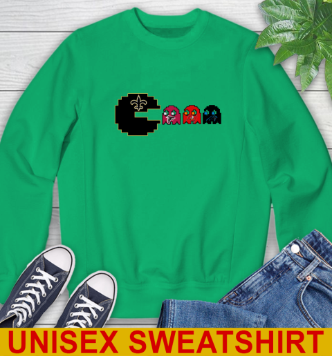 New Orleans Saints NFL Football Pac Man Champion Sweatshirt 6