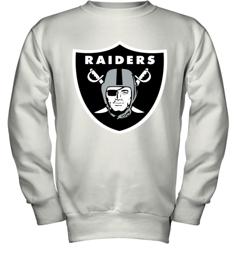 Oakland Raiders NFL Line by Fanatics Branded Black Victory Youth Sweatshirt