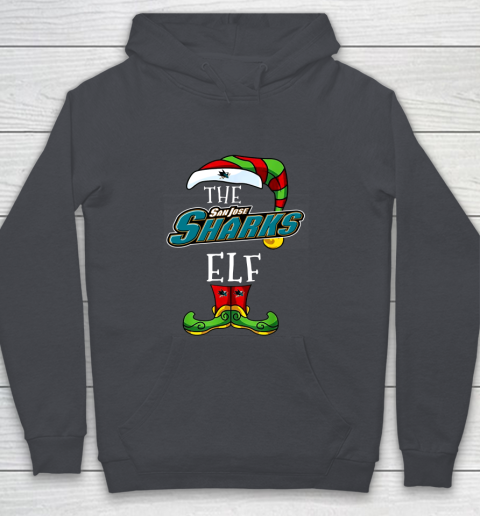 San Jose Sharks Christmas ELF Funny NHL Youth Hoodie 5