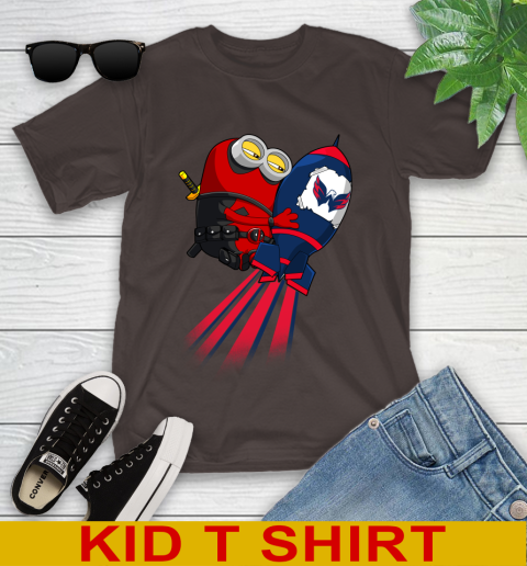 NHL Hockey Washington Capitals Deadpool Minion Marvel Shirt Youth T-Shirt 6