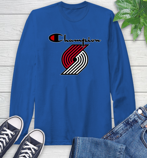 NBA Basketball Portland Trail Blazers Champion Shirt Long Sleeve T-Shirt 7