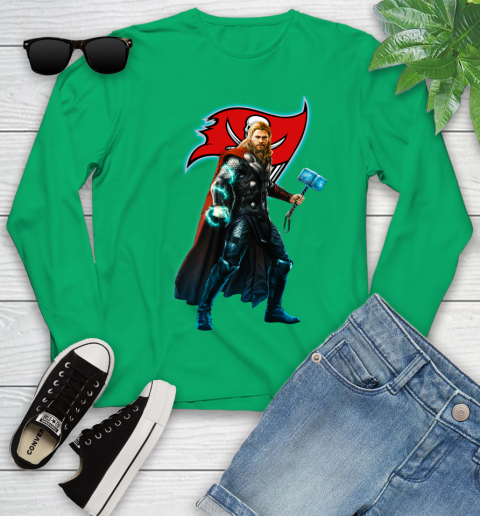 NFL Thor Avengers Endgame Football Tampa Bay Buccaneers Youth Long Sleeve 6