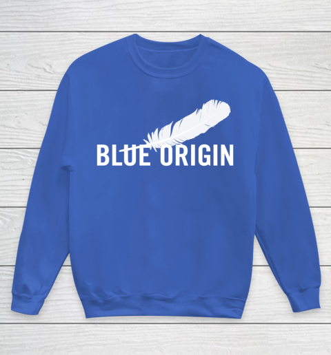 Blue Origin  All White Youth Sweatshirt 6