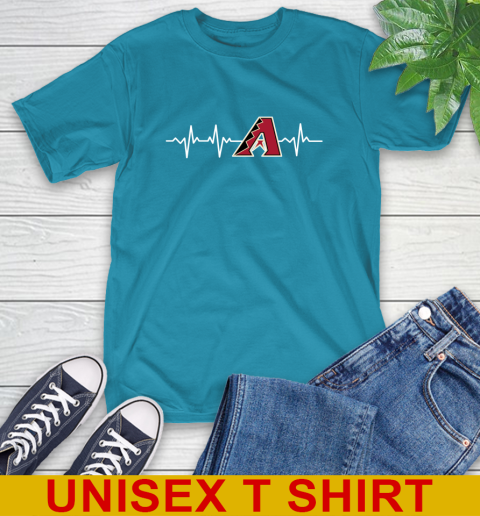 Arizona Diamondbacks MLB Baseball Heart Beat Shirt T-Shirt 9