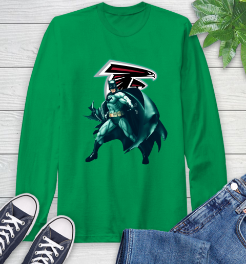 NFL Batman Football Sports Atlanta Falcons Long Sleeve T-Shirt 7