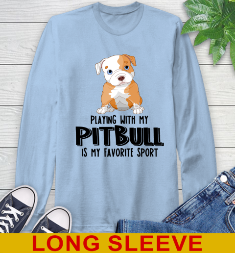Playing with my pitbull is my favorite sport 53