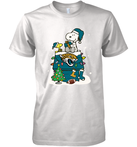 A Happy Christmas With Jacksonville Jaguars Snoopy Premium Men's T-Shirt