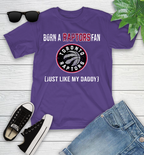 NBA Toronto Raptors Loyal Fan Just Like My Daddy Basketball Shirt Youth T-Shirt 3