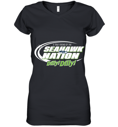 A True Friend Of The SEAHAWKS Nation Women's V-Neck T-Shirt