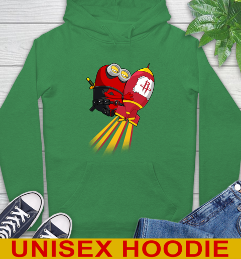 NBA Basketball Houston Rockets Deadpool Minion Marvel Shirt Hoodie 8