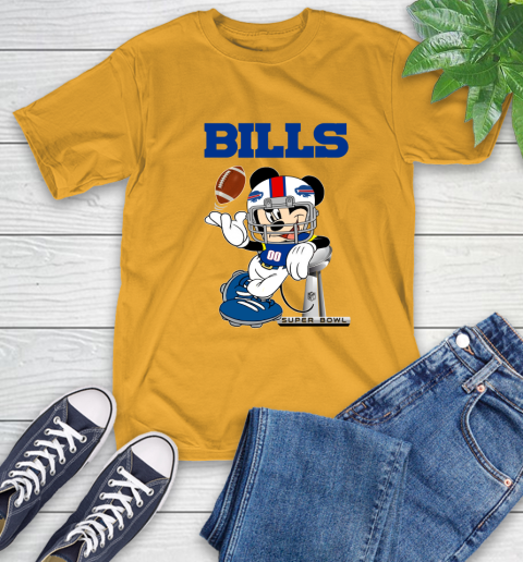 NFL Buffalo Bills Mickey Mouse Disney Super Bowl Football T Shirt T-Shirt 3