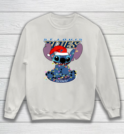 St.Louis Blues NHL Hockey noel stitch Christmas Sweatshirt 8