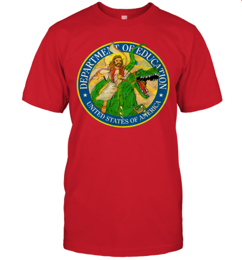 tt5n department of education badass jesus riding a dinosaur shirts jersey t shirt 60 front red