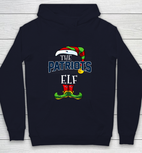 New England Patriots Christmas ELF Funny NFL Youth Hoodie 2