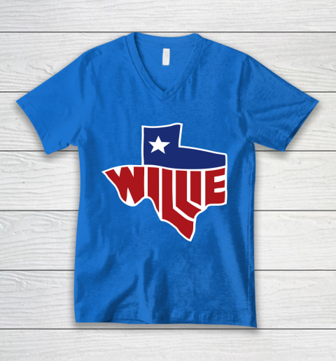 Willie Nelson shirt Willie's Texas V-Neck T-Shirt 5