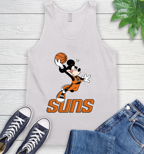 NBA Basketball Phoenix Suns Cheerful Mickey Mouse Shirt Tank Top 2